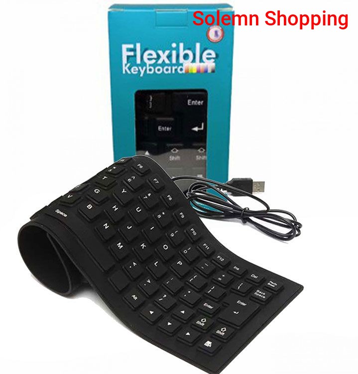 Flexible Keyboard USB Keyboard Mini Foldable Keyboard PC Laptop