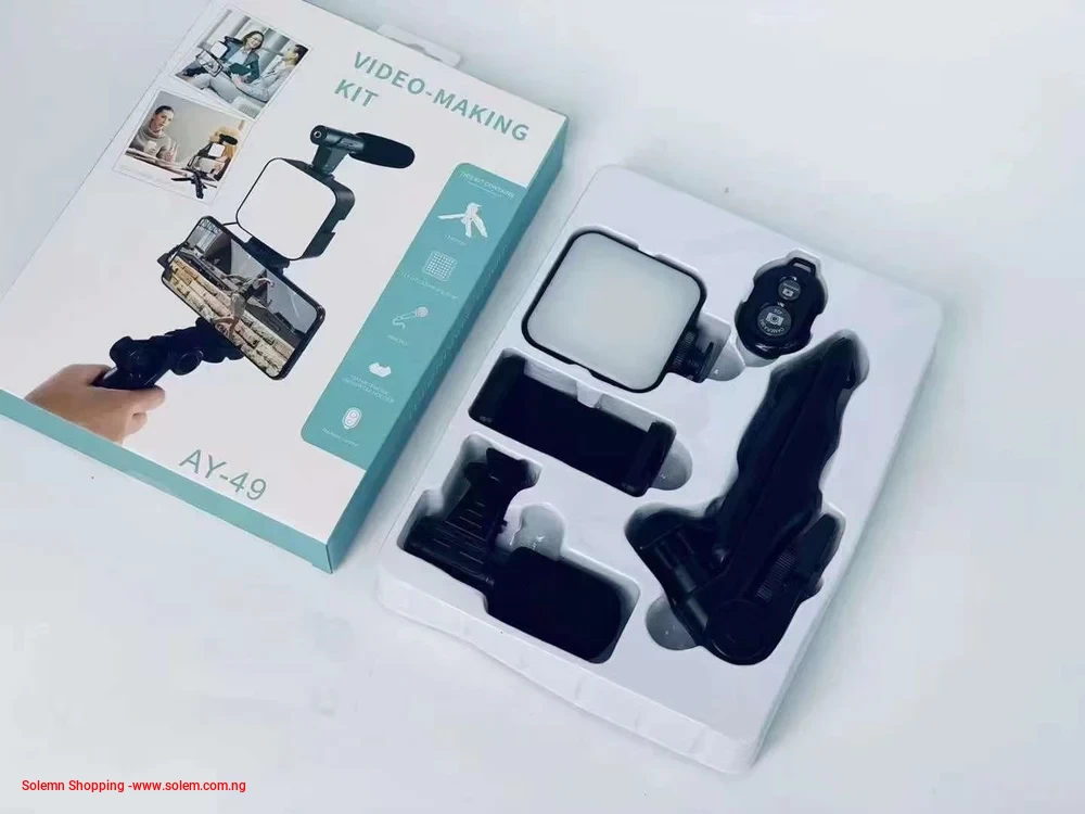 Plastic Black AY 49 Video Recording Vlogging Kit, For Professional, Premium Set