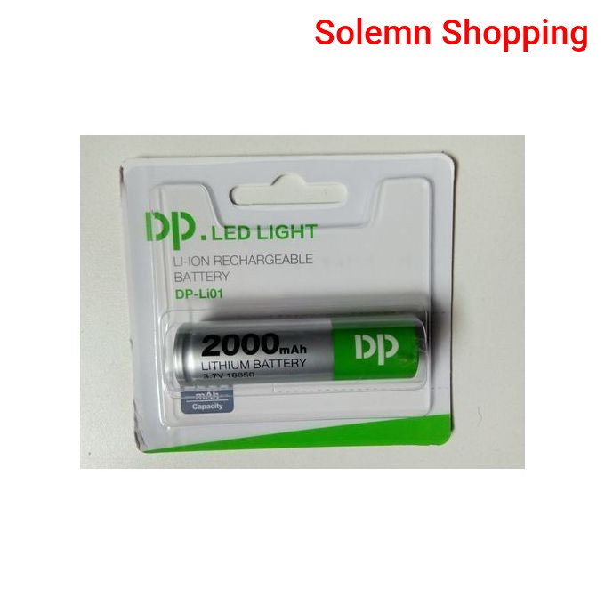 Dp Led Light Lithium 2000mAh 18650 Rechargeable Lion Battery 3.7V