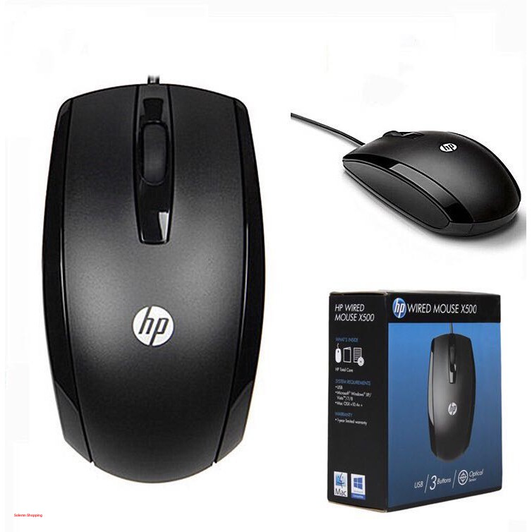 HP X500 Optical Wired USB Mouse