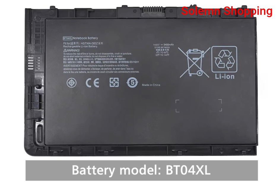 BT04XL Laptop Battery for HP Elitebook Folio 9470 9470m 9480m