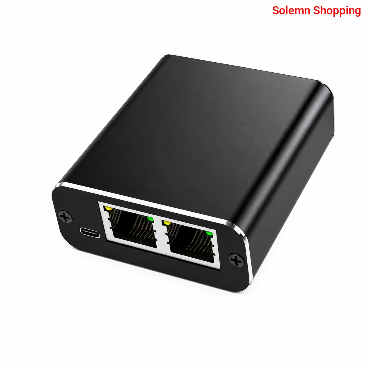 Gigabit 3-Port POE Ethernet Splitter 1-To-3 Network Distributor 1000Mbps High-Speed RJ45 Switch with USB-C Power Cable