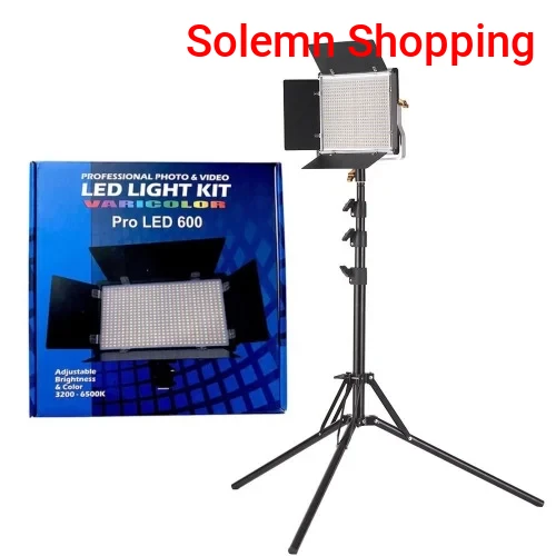 Professional Photo and Video Pro LED 600 Light Kit