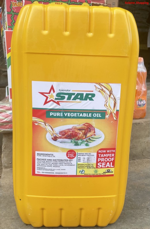 Splendor star vegetable oil 25 Liter