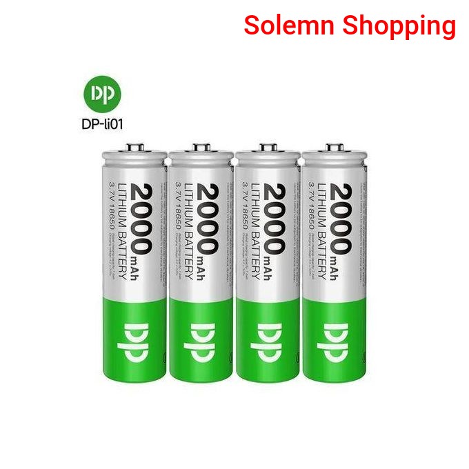 DP Lithium Rechargeable Battery 4pcs – 3.7 volt