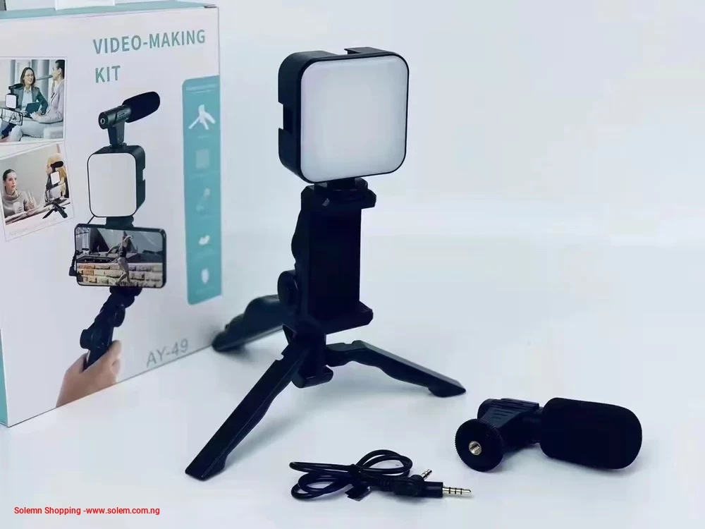 Plastic Black AY 49 Video Recording Vlogging Kit, For Professional, Premium Set
