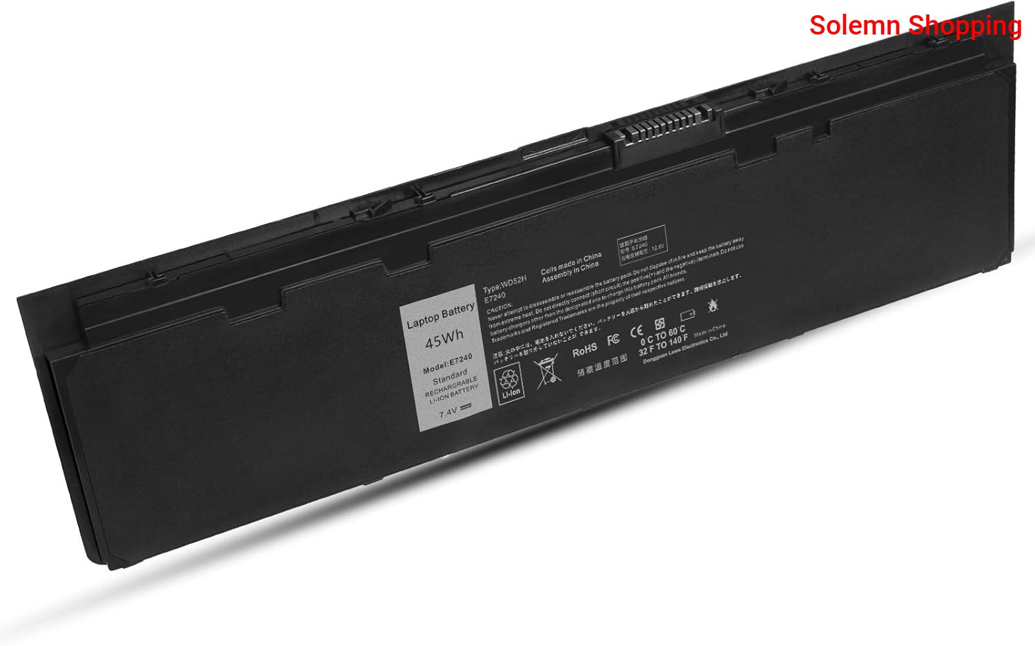 Replacement Battery for Dell Latitude E7240 E7250 Series | 7.4V 45Wh Li-ion