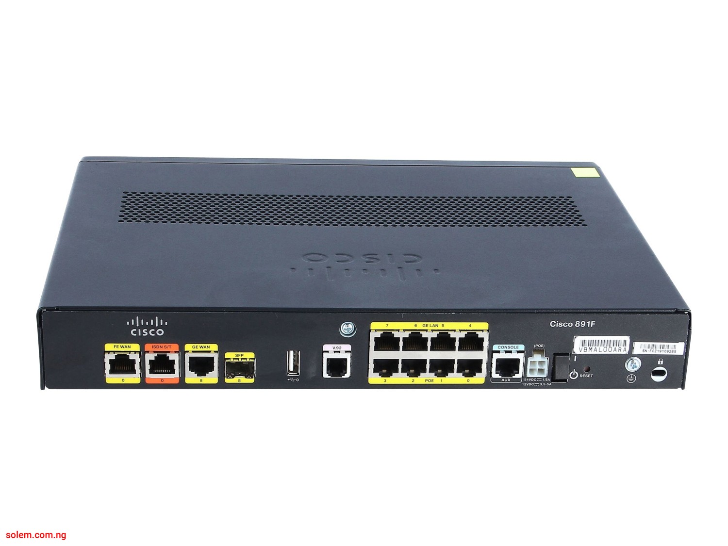 CISCO 800 Series C891F 8 Ports Integrated Services Router