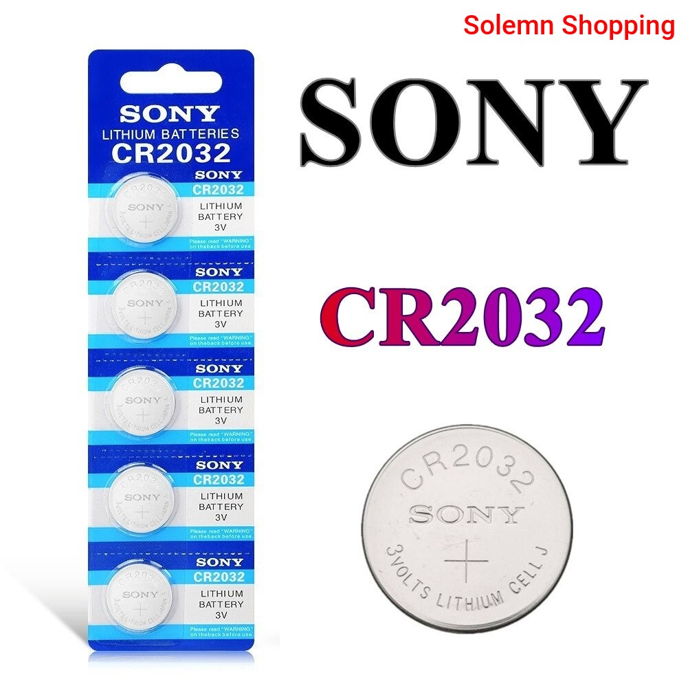 5 Pieces SONY CR2032 Lithium Batteries 3 Volt