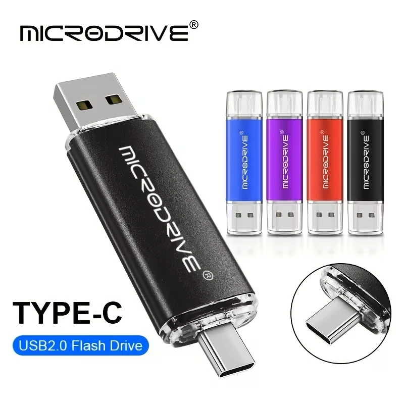 16gb OTG USB to Type-C Flash Drive Metal MicroDrive